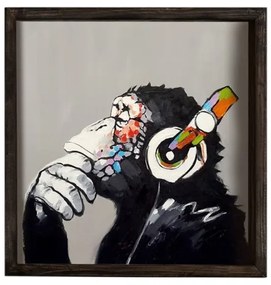 Fali kép 33x33 cm fekete/többszínű