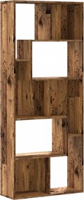 vidaXL antik fa színű szerelt fa könyvespolc 67 x 24 x 161 cm