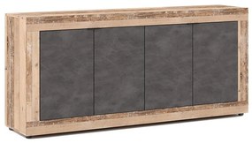 RUNEA komód világosbarna/antracit