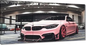 Vászonkép 180x90 Rózsaszín Bmw Autó