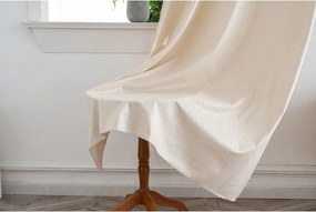 Sötétítő függöny DUNES VELVET 140x250 cm, krémszínű Felfüggesztés: Fém gyűrűk