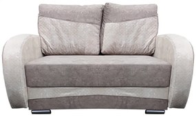 Mara új 2-es (ágyazható) kanapé, barna-bézs