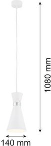 ARGON 3892 LUKKA Egyágú Függesztett Lámpa Fém E27 IP20