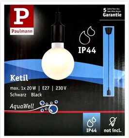 Paulmann 50346 - Tápkábel NEORDIC 1xE27/20W/230V IP44