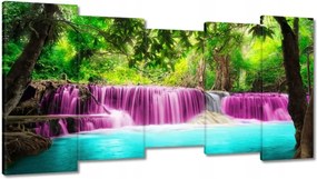 Festmények 150x80 Színes tájkép Vízesés