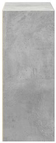 2-szintes betonszürke forgácslap könyvszekrény 40x30x76,5 cm