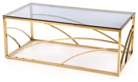 Universe téglalap alakú dohányzóasztal, tiszta / arany