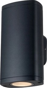 Kültéri kerti fali lámpa modern fekete felső alsó IP54 Kanlux