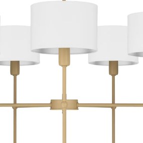 MADELA rúddal szerelt csillár 5xE14/40W/230V fehér/bézs