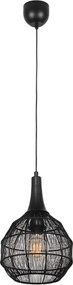 Függő lámpa ipari fekete drót lámpabúra E27 10W Soraya Trio