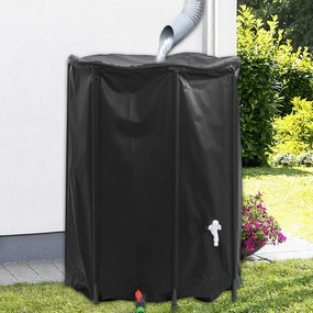 összecsukható PVC víztartály csappal 1350 L