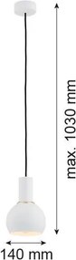 ARGON 4215 SINES Egyágú Függesztett Lámpa Fém E27 IP20