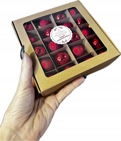 Vitbis Üveg karácsonyfadísz 3 cm 20 db