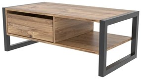 HALDIZEN konferenční stolek 55x105 cm černá/hnědá