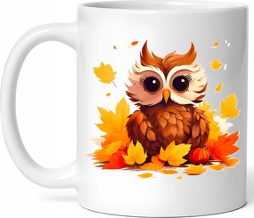 Látványos Bögre Édes Bagoly Őszi Hangulat Kerámia Doboz 330ml