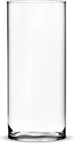 üveg váza henger gyertyatartó cső h30 d10