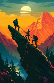 Poszter 53x81cm A csúcson