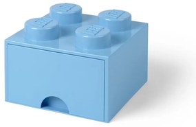 Négyszögeletes világoskék tárolódoboz - LEGO®