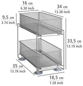 WENKO 53140800 - GIOMA polc 35x33,5 cm ezüst