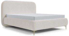 Franciaágy 140 cm Mononoke 140 (ágyráccsal) (bézs + arany). Akció -15%. 1100389