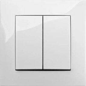 Dupla kapcsoló fehér Carla 7111-00 ElektroPlast
