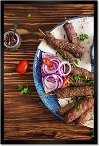 Poszterek keretben 40x60 Török kebab Élelmiszer
