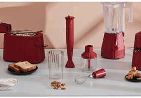 Design botmixer mérőpohárral és kézi habverővel, fekete, átm. 7 cm - Alessi