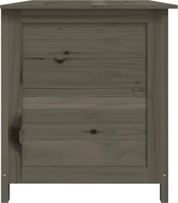 Antracitszürke Tömör Fenyő Kültéri Párnatartó Láda 150X50X56 Cm