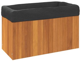 tömör akácfa kerti virágtartó 59x27,5x35 cm