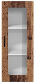 Fali konyhaszekrény polcokkal Öreg fa 40 x 31 x 100 cm Faanyag