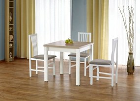 GRACJAN bővíthető asztal, sonoma tölgy / fehér