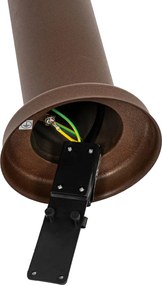 Kültéri lámpaoszlop rozsdabarna opállal 45 cm IP44 - Rox