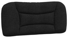 fekete szövet fejtámla párna 80 cm