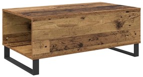 Dohányzóasztal fiókkal Régi fa Faanyag