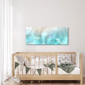 Kép - Pillangó kékben (120x50 cm)