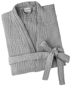 Szürke muszlin fürdőköpeny L/XL Kimono – Foutastic