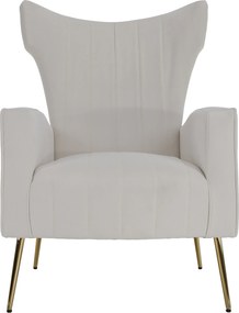 Relaxfotel, bézs Velvet szövet, BARET