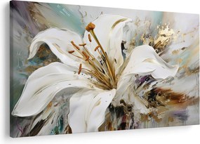 Kép - Absztrakció liliommal (90x60 cm)