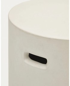 Beton kerek kerti tárolóasztal ø 37 cm Aiguablava – Kave Home