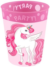 Unikornis Rainbow Colors micro prémium műanyag pohár szett 4 db-os 250 ml