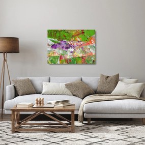Absztrakció kép - festmény (üvegen) (70x50 cm)