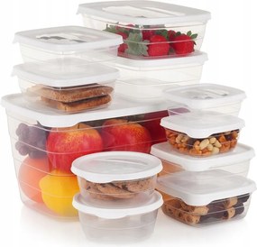 Ételtároló Doboz Szett Tároló Fedéllel 11 Db-os Kpl