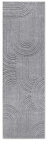 Szürke futószőnyeg 80x240 cm Chappe Light Grey – Elle Decoration