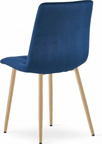 Kék bársony étkezőszék LIBRA