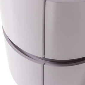 Világosszürke fényes éjjeliszekrény Lunex – WOOOD