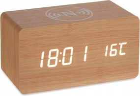 Óra ébresztőóra Vezeték Nélküli Töltő 3az1ben Usb