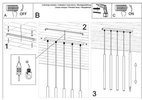 Sollux SL.1198 - Csillár zsinóron PASTELO 5xG9/8W/230V arany