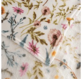 Mikroplüss pléd HERBALIS, krém színű Méret: 150 x 200 cm