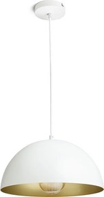 RENDL GLADYS 30 závěsná bílá/zlatá 230V LED E27 15W