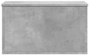 betonszürke szerelt fa tárolóláda 60 x 35 x 35 cm